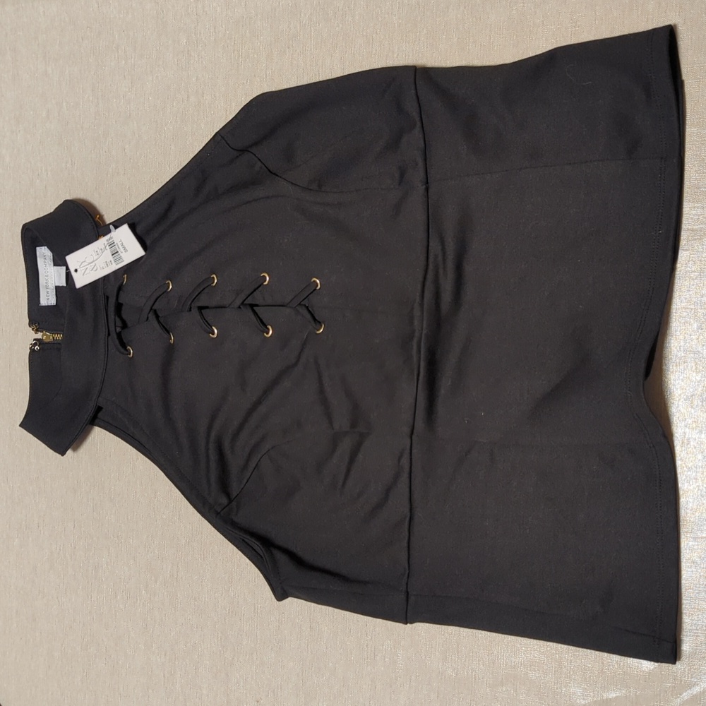 NWT New York & Company Black sleeveless Top